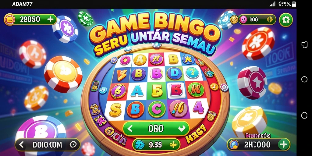 Screenshot ADAM77 menampilkan gameplay bingo yang menarik dan interaktif.