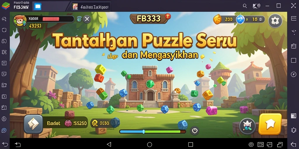 Gameplay FB333 menunjukkan tantangan puzzle yang menuntut strategi.