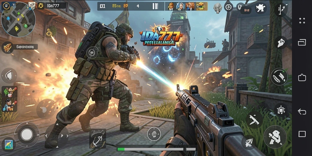 Screenshot gameplay IDA777 yang menampilkan aksi pertempuran mendebarkan.