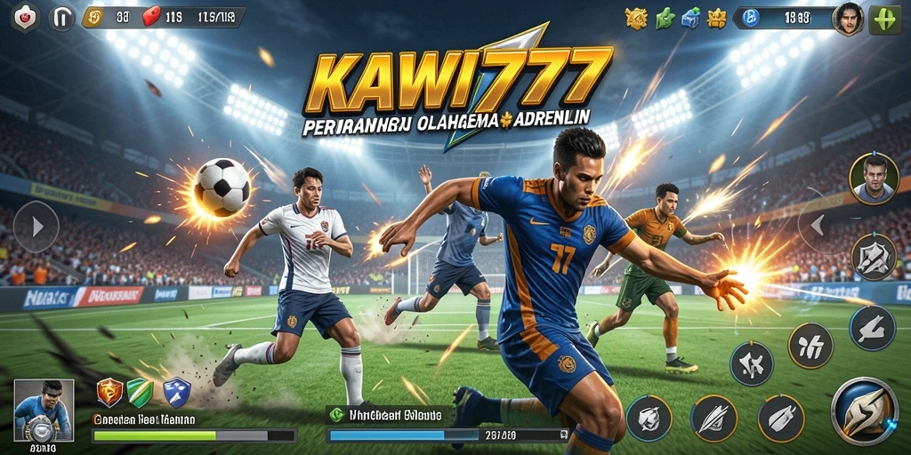 Tampilan gameplay seru dalam KAWI777 dengan aksi olahraga mendebarkan.