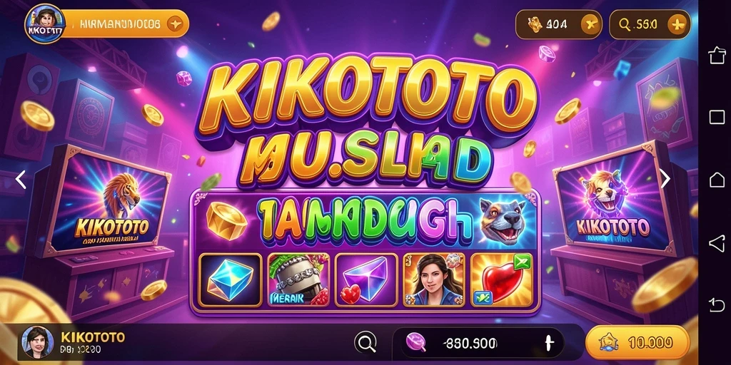 Tampilan gameplay KIKOTOTO dengan grafis slot yang menarik.
