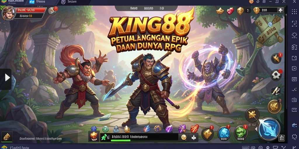 Tampilan gameplay KING88 yang seru dan mendebarkan.