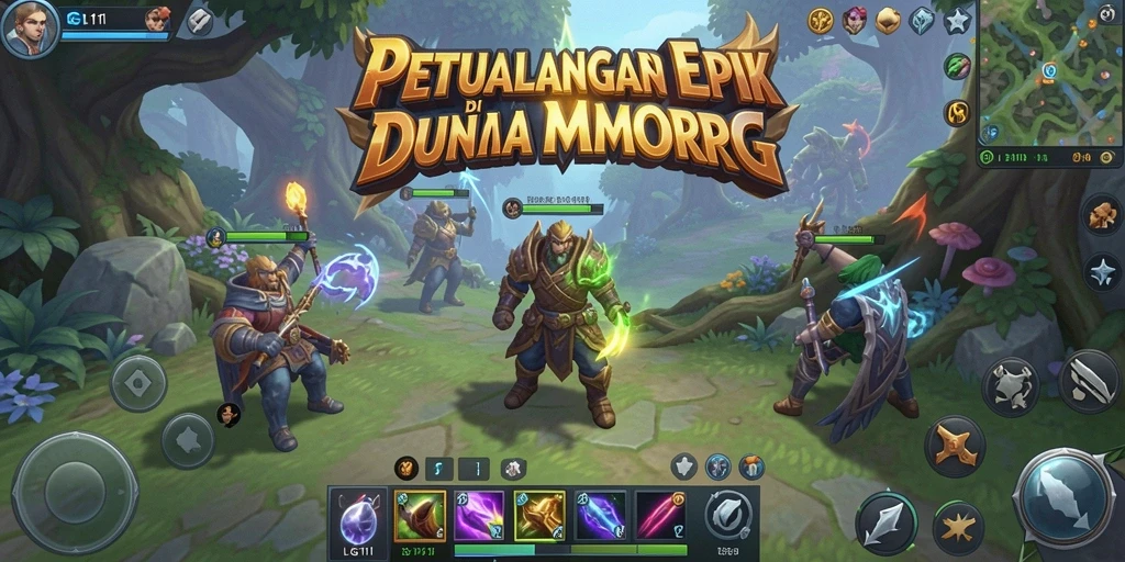 Screenshot gameplay LG111 menampilkan aksi seru dalam dunia MMORPG.