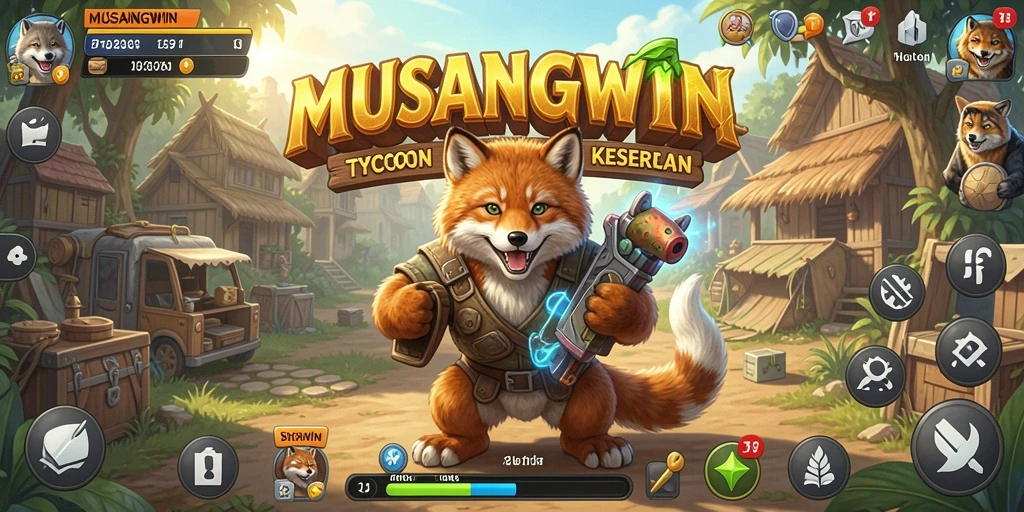 Tampilan gameplay MUSANGWIN yang menarik dan interaktif.