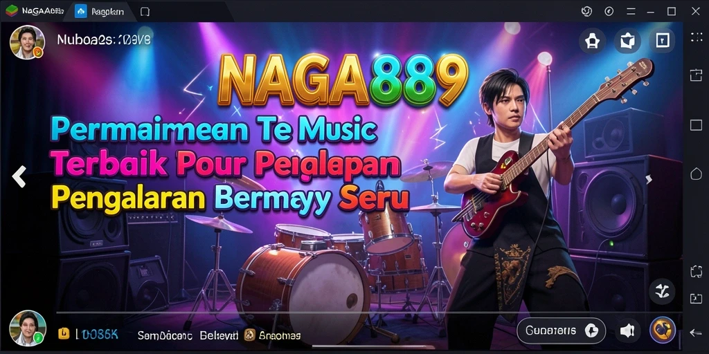 Screenshot NAGA889 menampilkan gameplay seru dalam permainan musik.