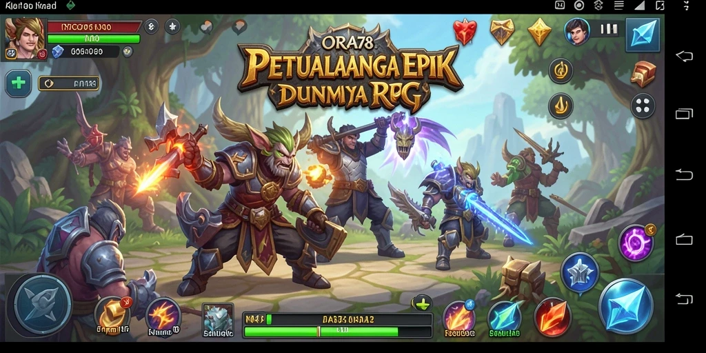 Tampilan gameplay ORA78 yang mendebarkan dan penuh aksi.