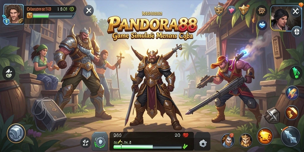 Screenshot gameplay PANDORA88 yang menampilkan aksi simulasi yang seru.