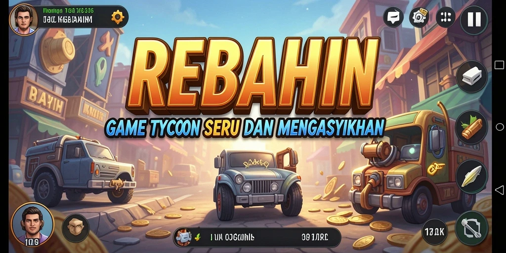 Tampilan gameplay seru dari REBAHIN yang menantang dan interaktif.