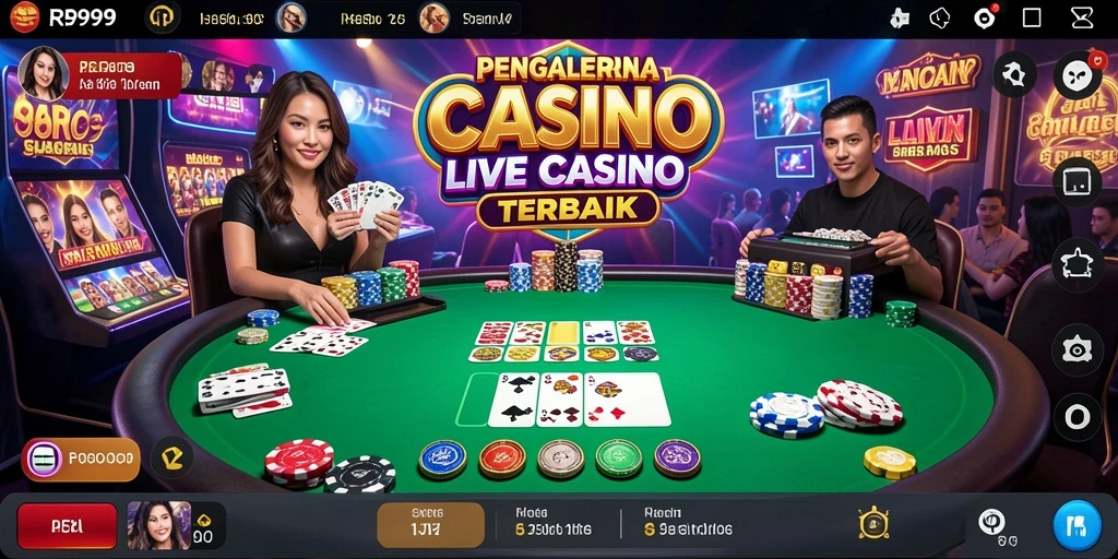 Screenshot gameplay RR999 dengan dealer langsung yang mengasyikkan.