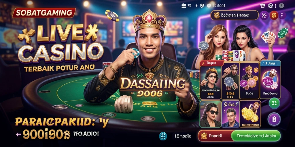 Tampilan gameplay Live Casino di SOBATGAMING yang menarik dan interaktif.