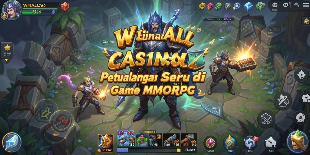 Tampilan screenshot gameplay WINALLCASINO yang mendebarkan dengan elemen kasino.