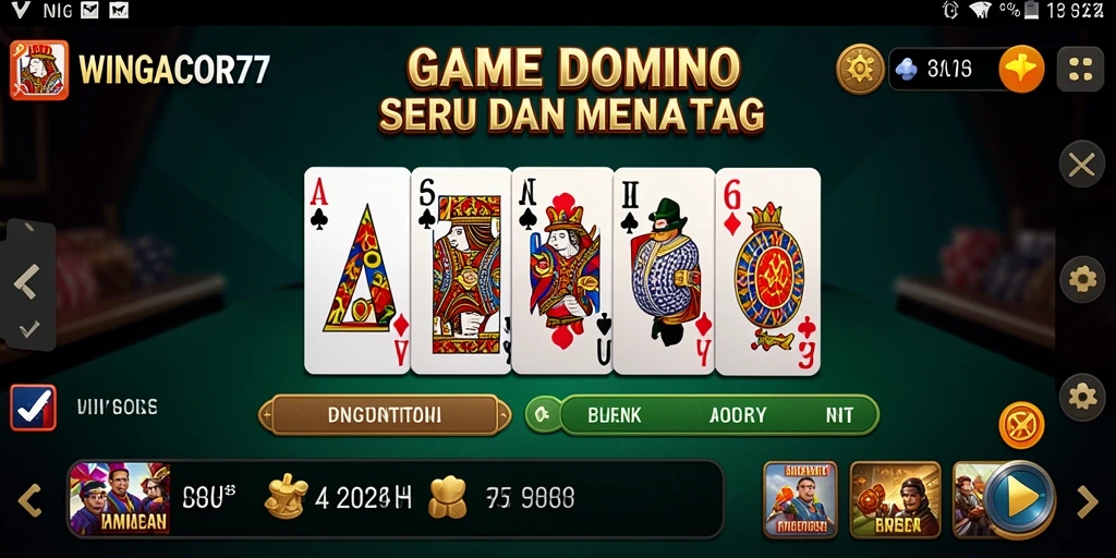 Tampilan gameplay menarik di WINGACOR77 dengan suasana kompetisi.